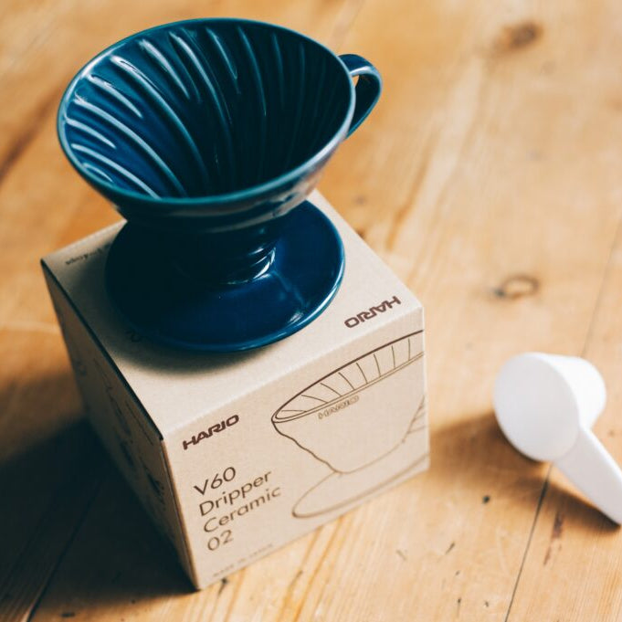 Hario V60 02 Seramik Dripper (Indigo Mavisi)