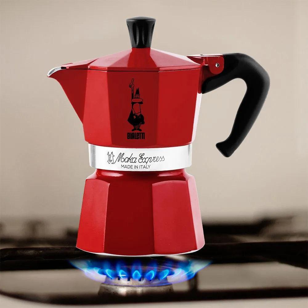Bialetti Moka Express Kırmızı Metal 3 Cups
