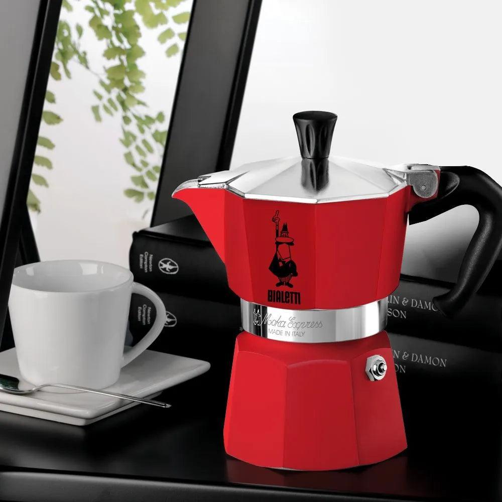 Bialetti Moka Express Kırmızı Metal 3 Cups