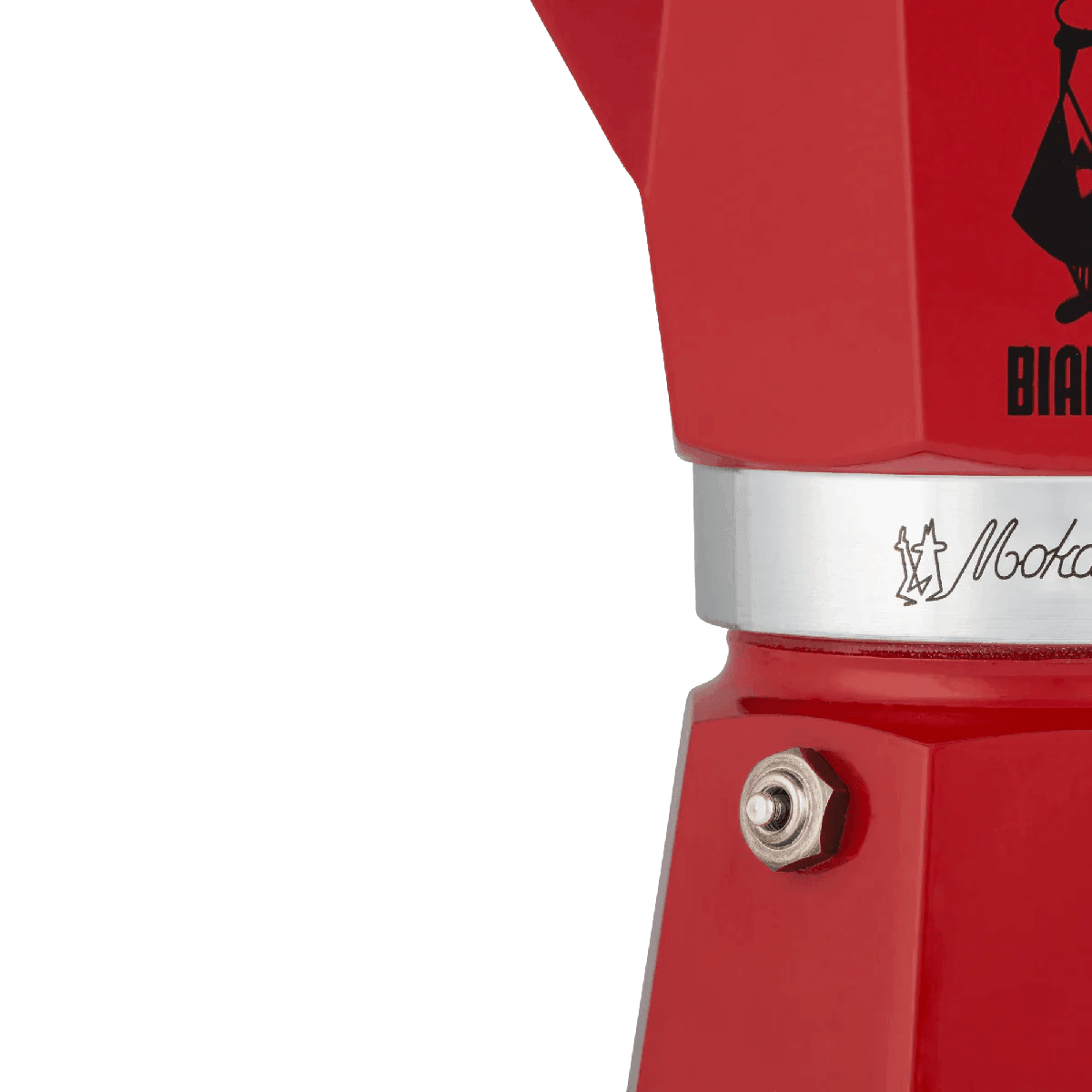 Bialetti Moka Express Red Metal 6 Cup