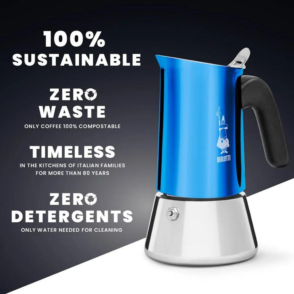 Bialetti Moka Pot Venus 4 Cups Blue