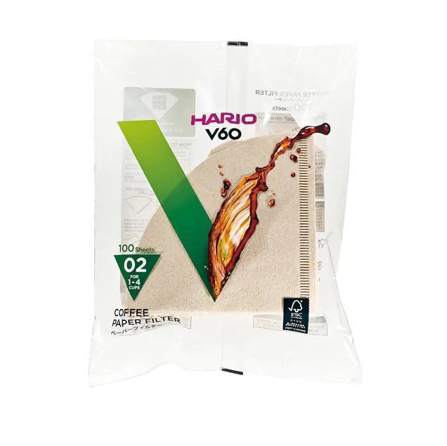 Hario V60 02 Dripper Kahve Filtre Kağıdı Natürel 100 adet