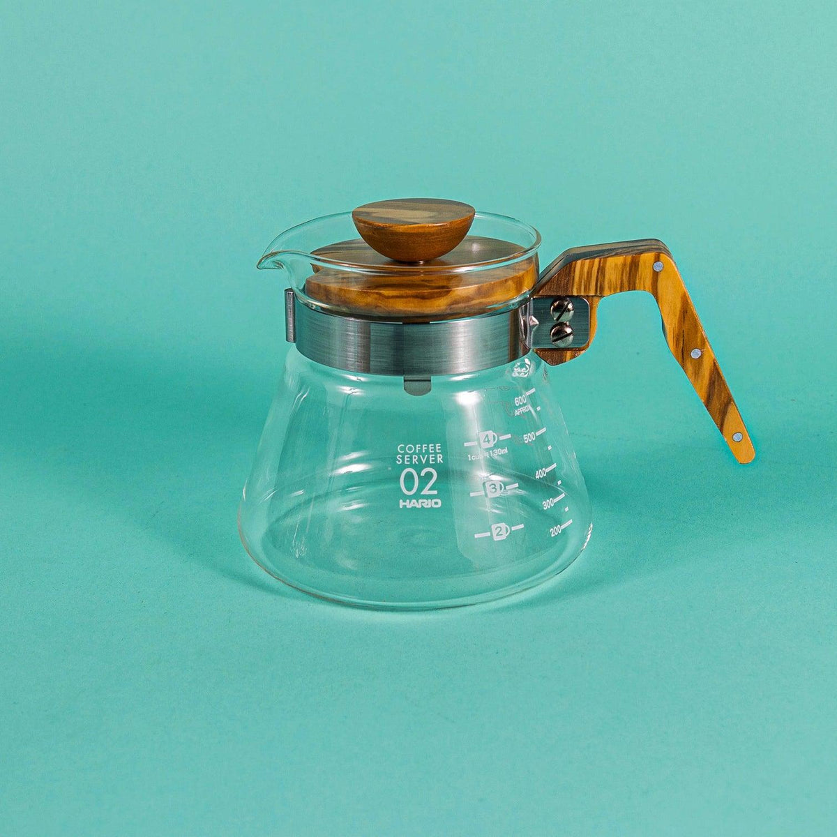 Hario V60 02 Kahve Servis Sürahisi Olive Wood 600 ml