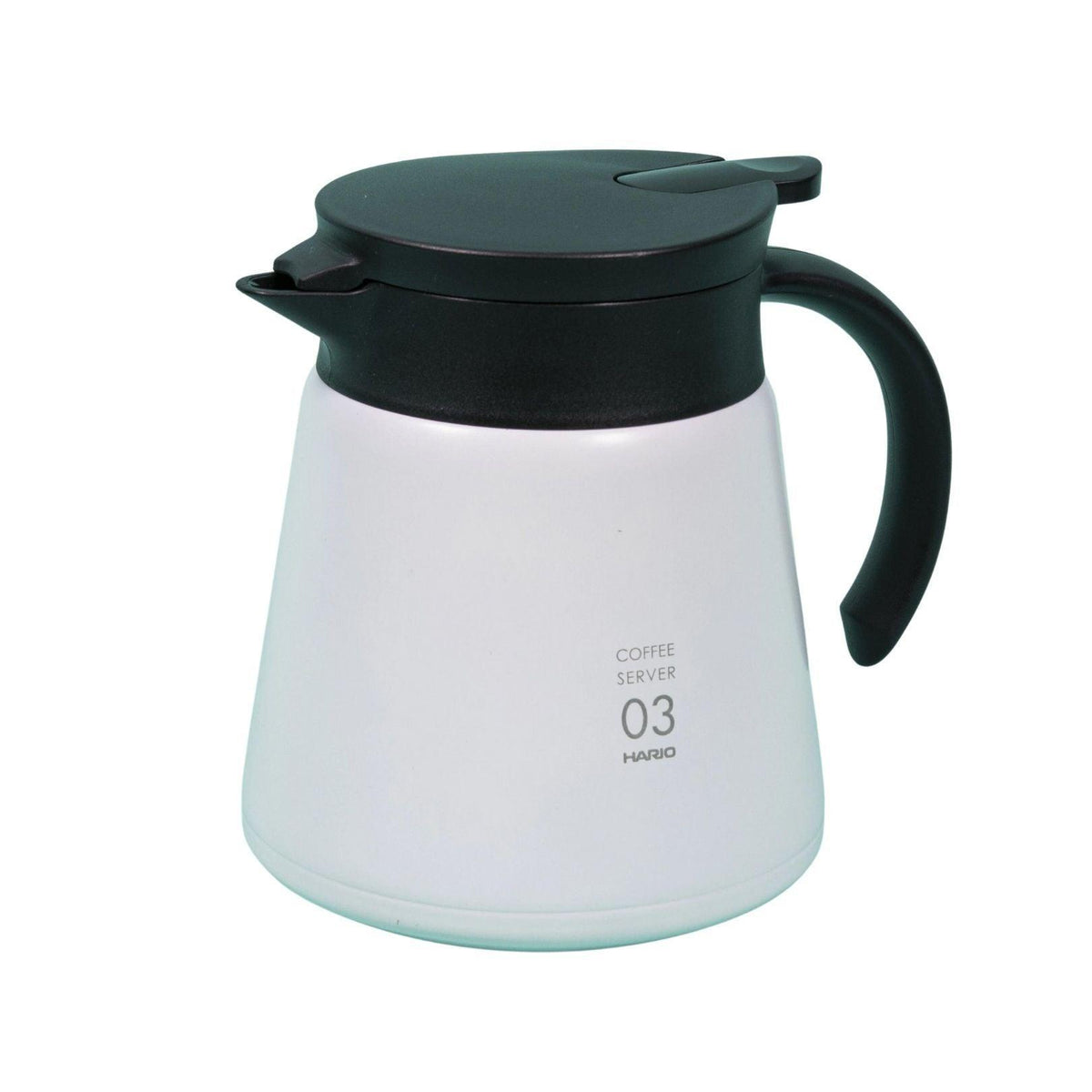 Hario V60 03 Yalıtımlı Paslanmaz Servis Sürahisi 0.8 Lt Beyaz
