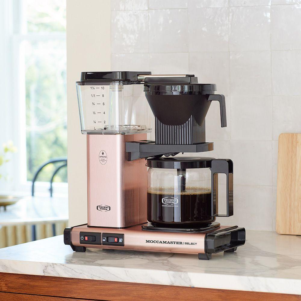 Moccamaster KBG Select Filtre Kahve Makinesi Cam Potlu Bakır
