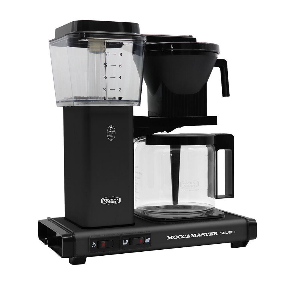 Moccamaster KBG Select Filtre Kahve Makinesi Cam Potlu Mat Siyah