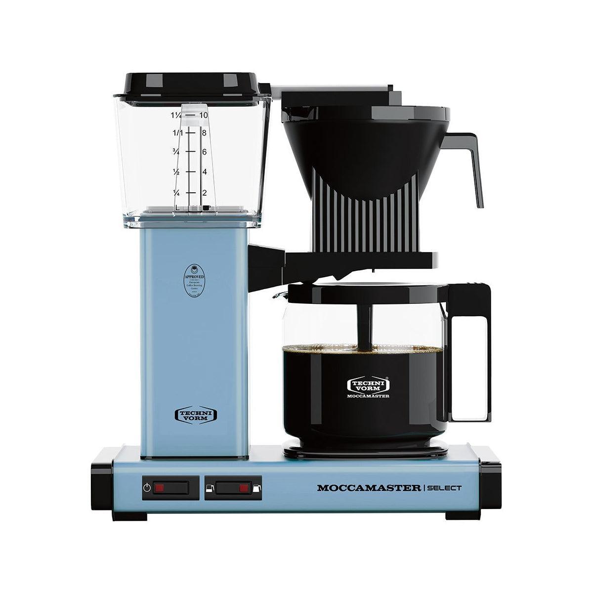 Moccamaster KBG Select Filter Coffee Machine with Glass Pot Pastel Blue