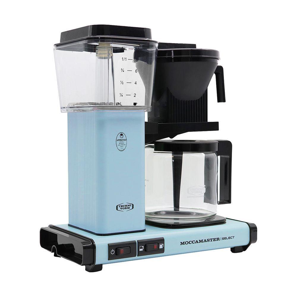 Moccamaster KBG Select Filter Coffee Machine with Glass Pot Pastel Blue