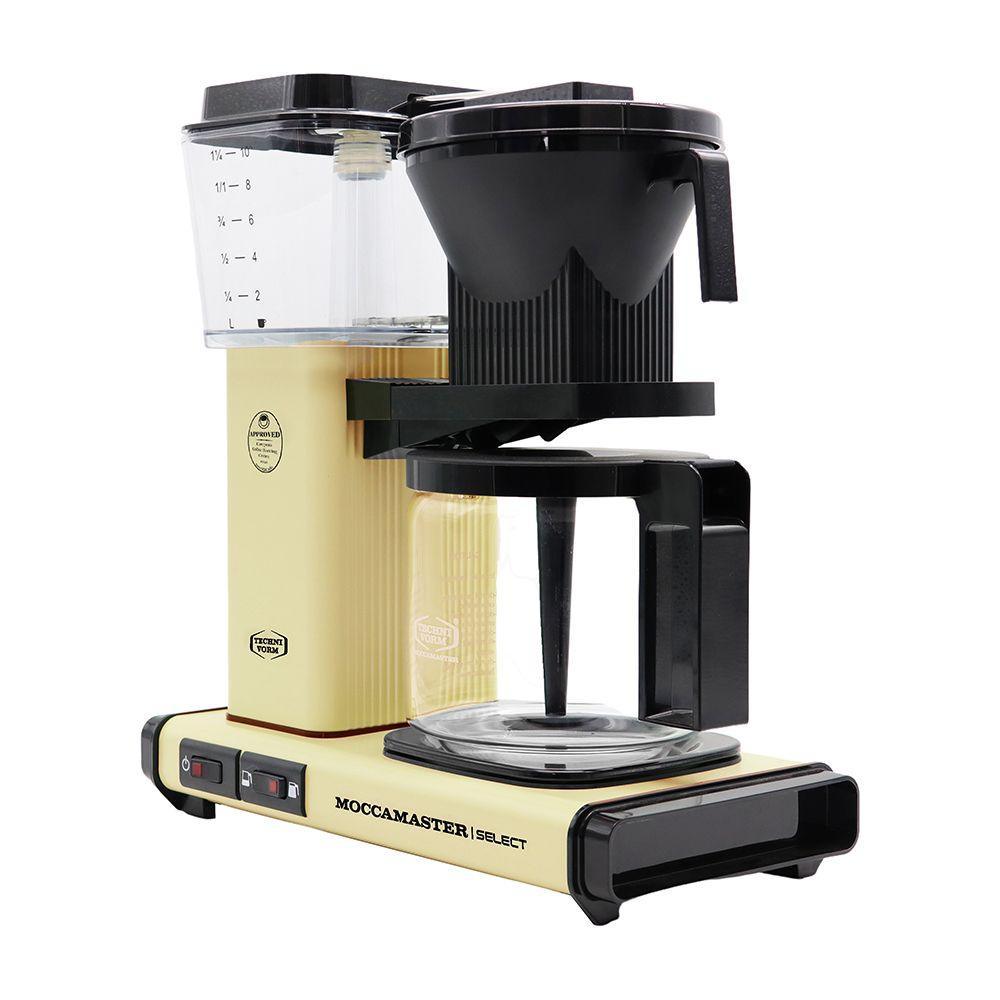 Moccamaster KBG Select Filtre Kahve Makinesi Cam Potlu Pastel Sarı