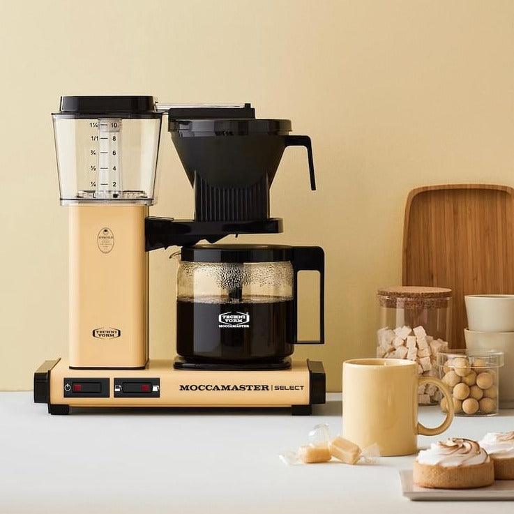 Moccamaster KBG Select Filtre Kahve Makinesi Cam Potlu Pastel Sarı