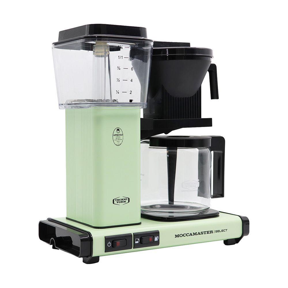Moccamaster KBG Select Filter Coffee Maker with Glass Pot Pastel Green