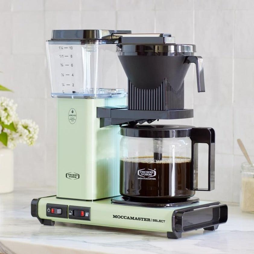 Moccamaster KBG Select Filter Coffee Maker with Glass Pot Pastel Green