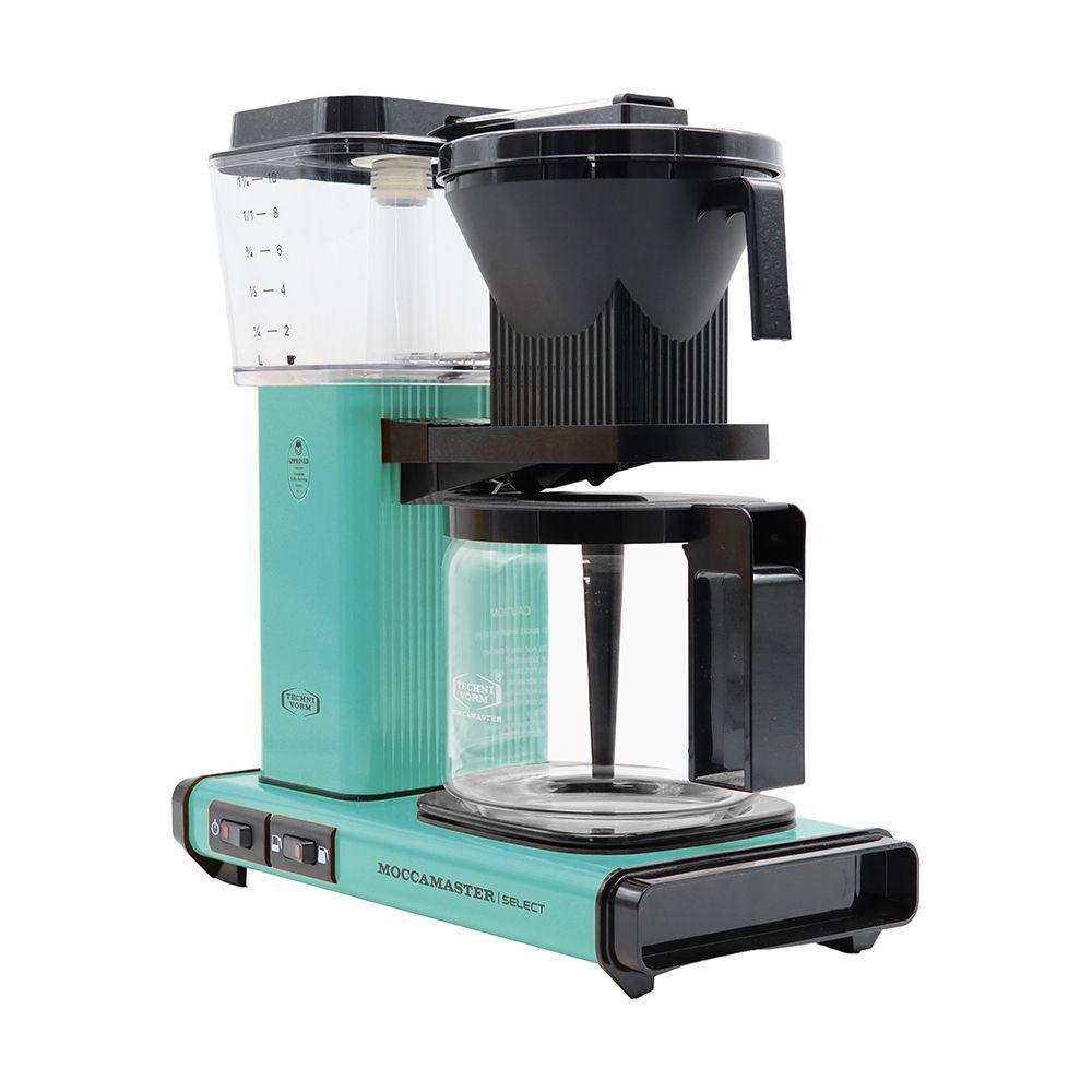 Moccamaster KBG Select Filter Coffee Machine Turquoise with Glass Pot