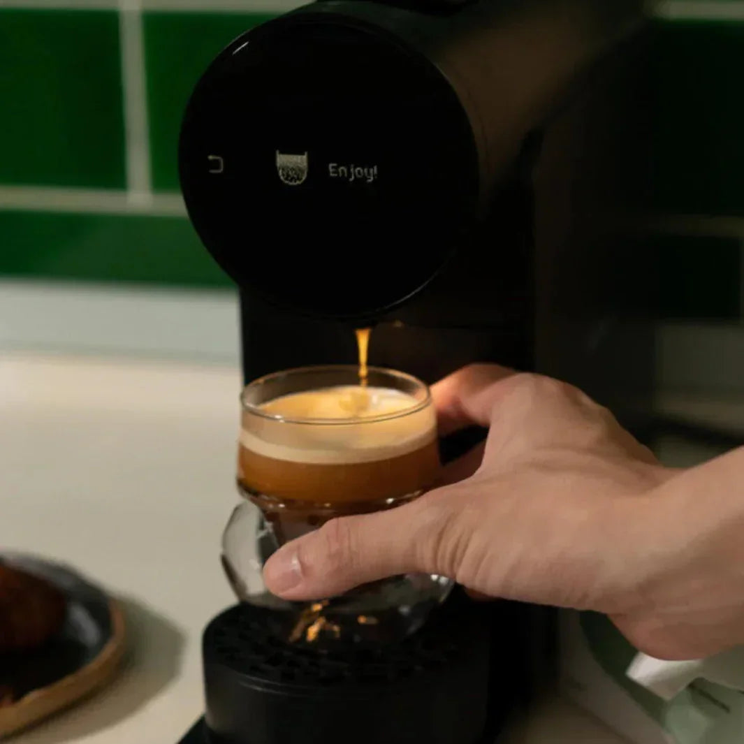 Morning Kapsül Kahve Makinesi - Morning Dream Süt Köpürtme Makinesi Siyah