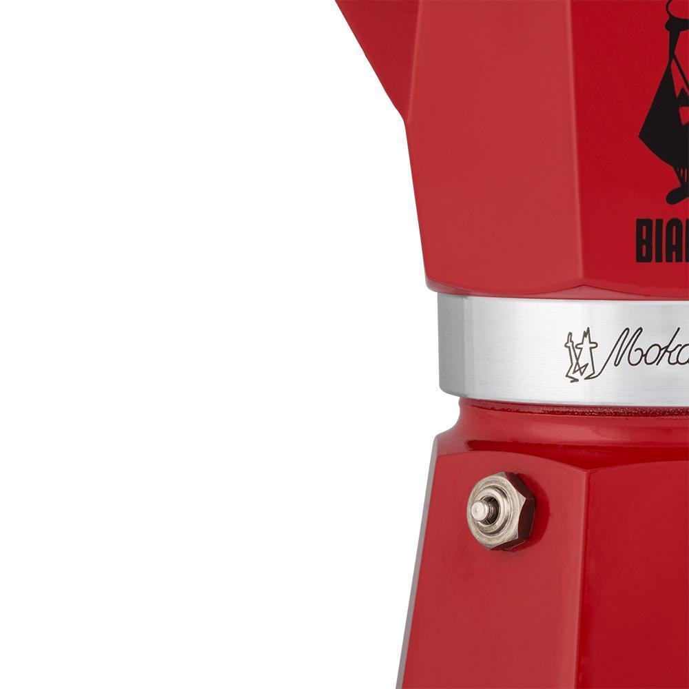 Bialetti Moka Express Red Metal 1 Cup