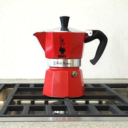 Bialetti Moka Express Red Metal 1 Cup
