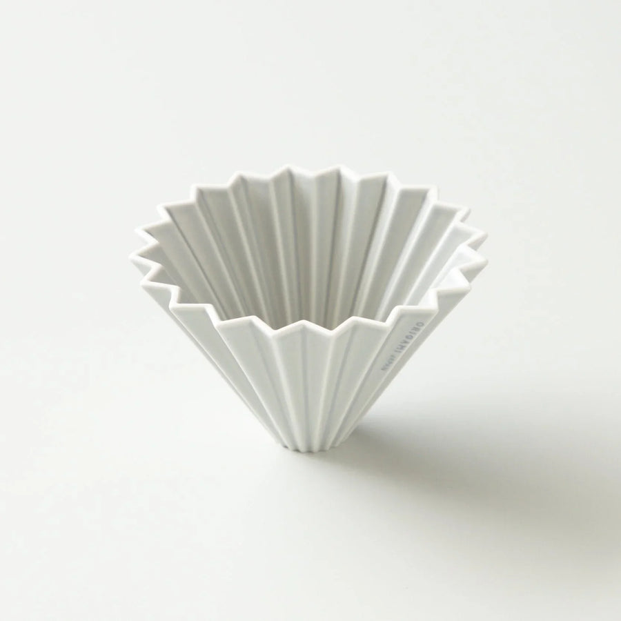 Origami Dripper M Şeffaf Tabanlı - Mat Gri