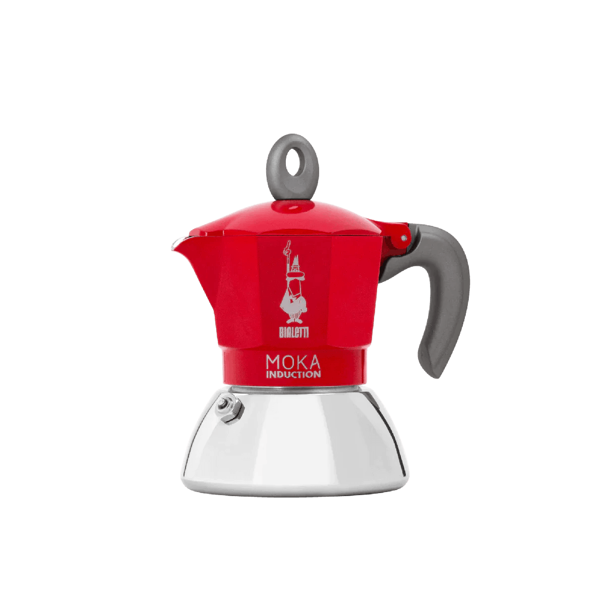 Bialetti Çift Katmanlı İndüksüyon Moka Pot 2 Cup (Kırmızı)