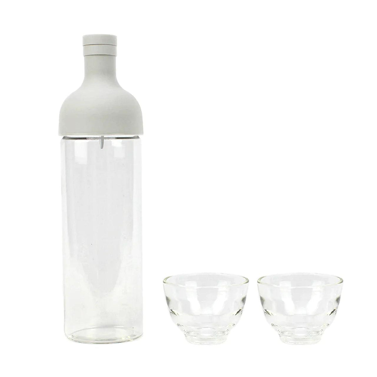 Hario Filter in Bottle & Tea Glass Set (Gri)