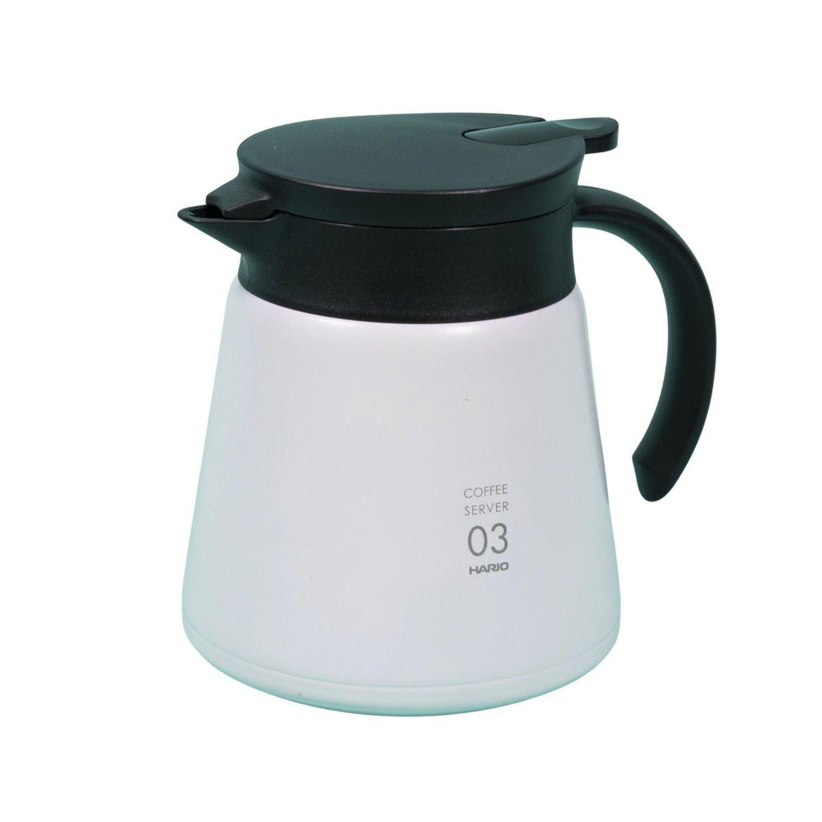 Hario V60 03 Insulated Stainless Serving Jug 0.8 Lt White