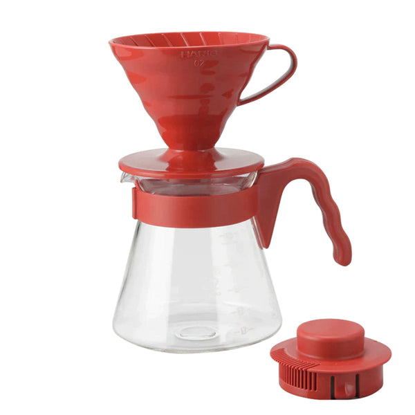 Hario V60 Kahve Demleme Seti Kırmızı - kahvebi