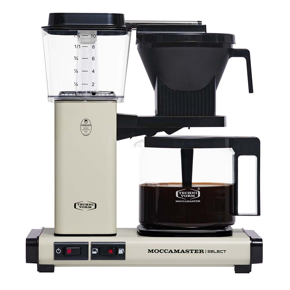 Moccamaster KBG  Select Filtre Kahve Makinesi Cam Potlu Beyaz