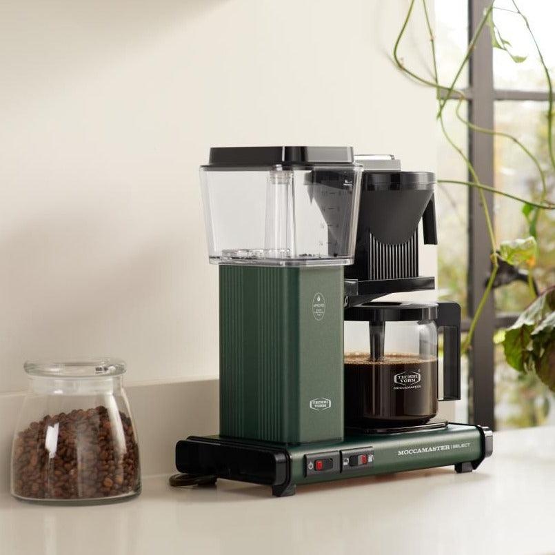 Moccamaster KBG Select Filter Coffee Machine White with Glass Pot