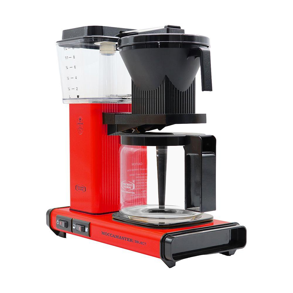 Moccamaster KBG Select Filter Coffee Machine Red with Glass Pot