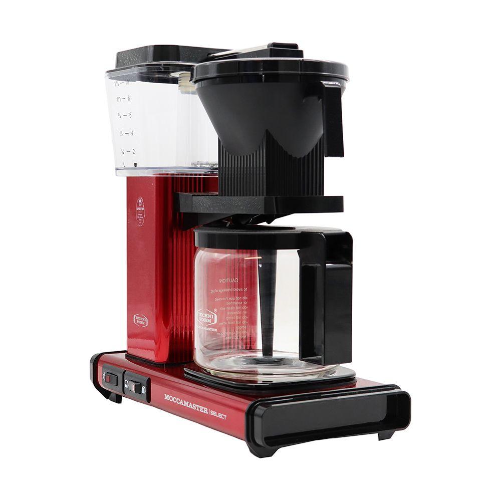 Moccamaster KBG Select Filter Coffee Machine With Glass Pot Metallic Red