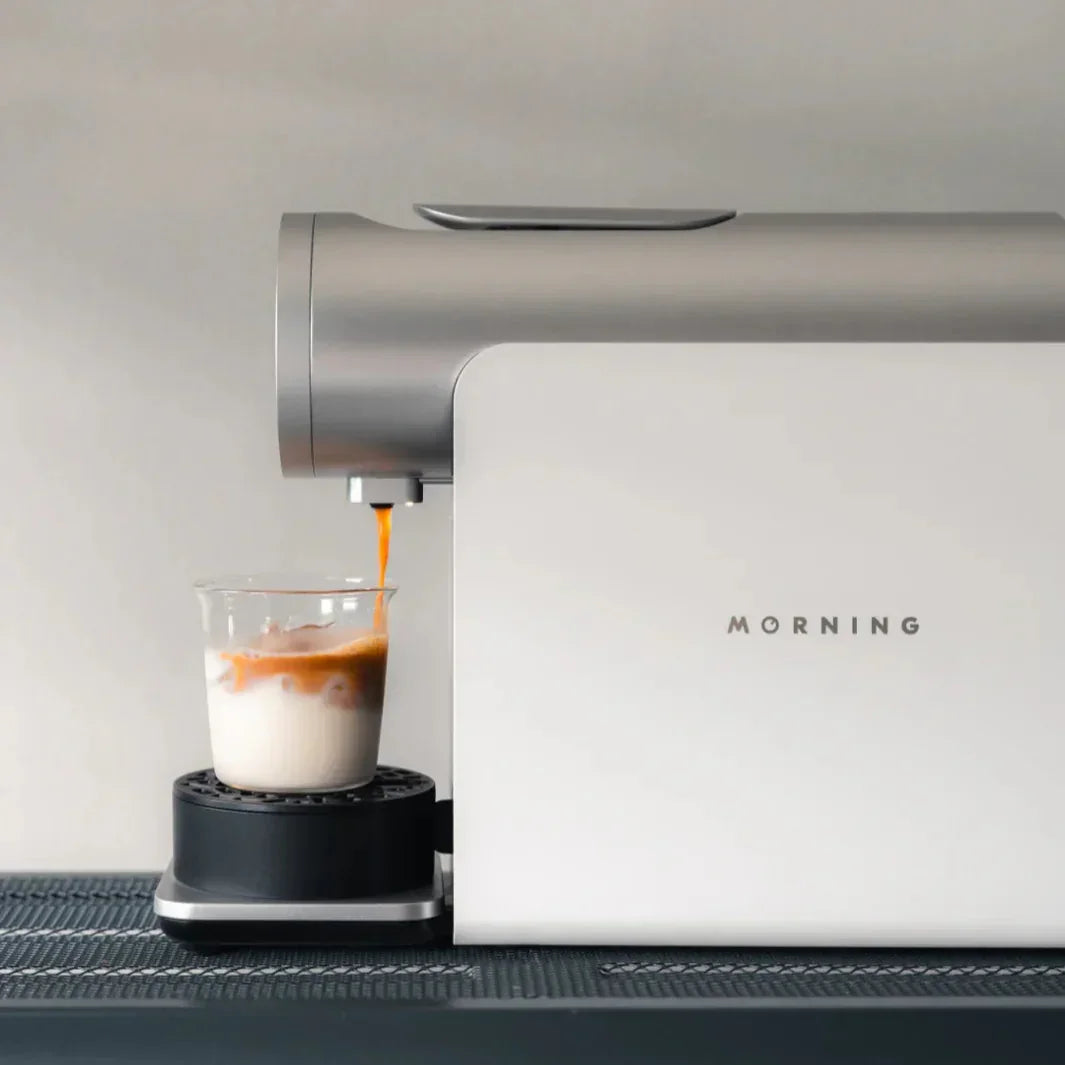 Morning Kapsül Kahve Makinesi - Morning Dream Süt Köpürtme Makinesi Beyaz - SET ALIMINDA EKSTRA İNDİRİMLİ